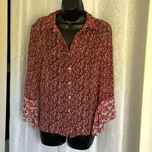 STUDIO M SILK BLOUSE Sz:L